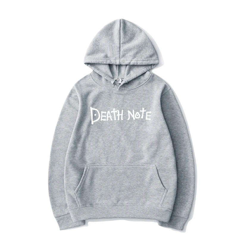 Death Note Solid Color Letter Printed Hoodies Harajuku Hip Hop Streetwear Men Women Anime Hooded Sweatshirt Pullover Hoodie Tops
Death Note Solid Color Letter Printed Hoodies Harajuku Hip Hop Streetwear Men Women Anime Hooded Sweatshirt Pullover Hoodie Tops