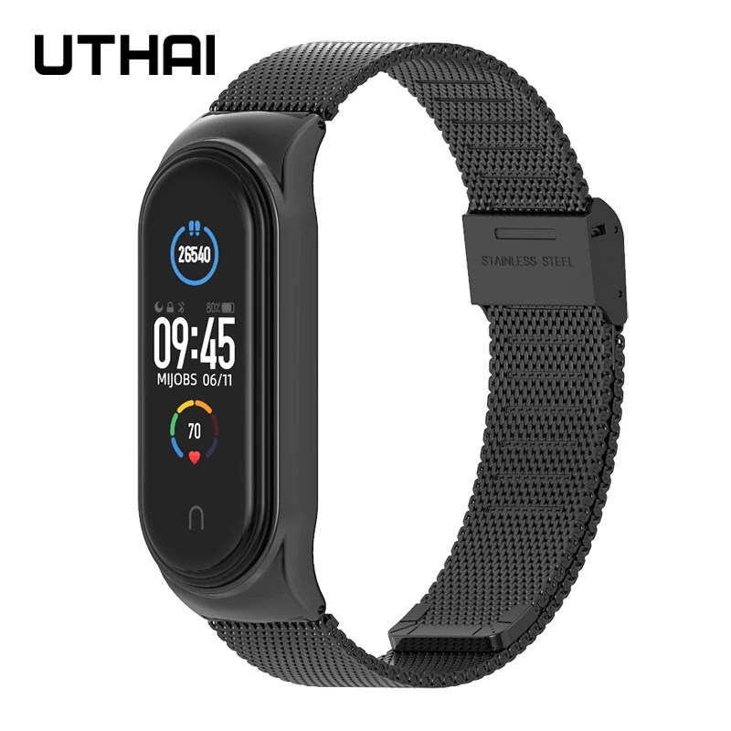 Watchbands mi band 5 Suitable for Xiaomi bracelet 3/4/5/6 strap 04 line 304 stainless steel metal wristband
Watchbands mi band 5 Suitable for Xiaomi bracelet 3/4/5/6 strap 04 line 304 stainless steel metal wristband
