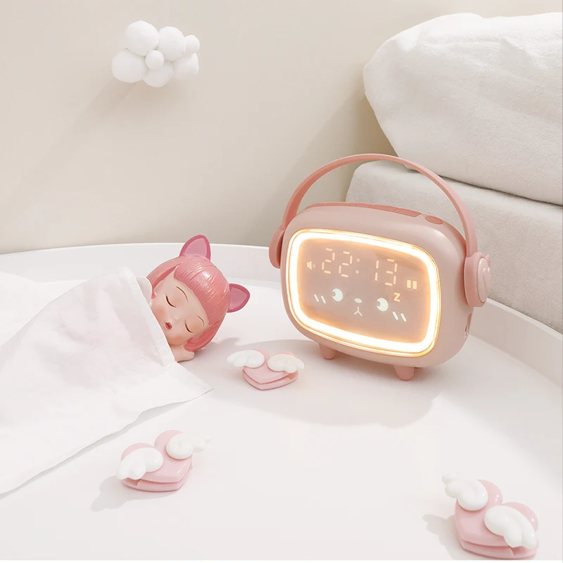 Angel Alarm Clock Smart Digital LED Night Light Electronic Home Bedside Bedroom Child Alarm Clock Voice Wake-up
Angel Alarm Clock Smart Digital LED Night Light Electronic Home Bedside Bedroom Child Alarm Clock Voice Wake-up
