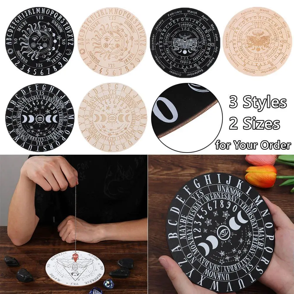2022 New Wooden Pendulum Board with Stars Sun and Moon for Divination Message Board Metaphysical Altar Decoration Supplies
2022 New Wooden Pendulum Board with Stars Sun and Moon for Divination Message Board Metaphysical Altar Decoration Supplies