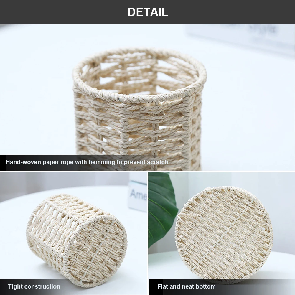 Hand-Woven Desktop Organizer Pen Holder for Desktop Organizer School Office Pencil Holder Organizer Desk Accessories
Hand-Woven Desktop Organizer Pen Holder for Desktop Organizer School Office Pencil Holder Organizer Desk Accessories