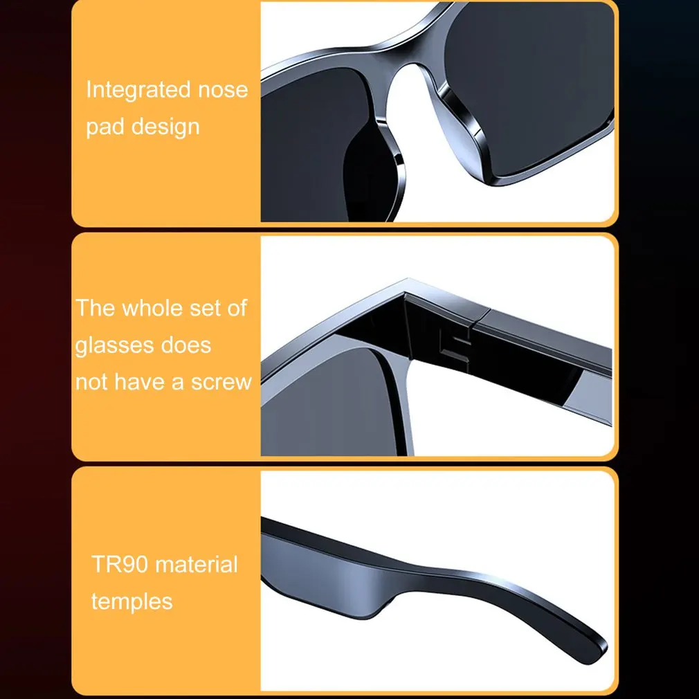 Smart Wireless Headphones Bluetooth Headset Glasses Sports Anti-Blu-ray Earphones Built-in Speaker Not Bone Conduction
Smart Wireless Headphones Bluetooth Headset Glasses Sports Anti-Blu-ray Earphones Built-in Speaker Not Bone Conduction