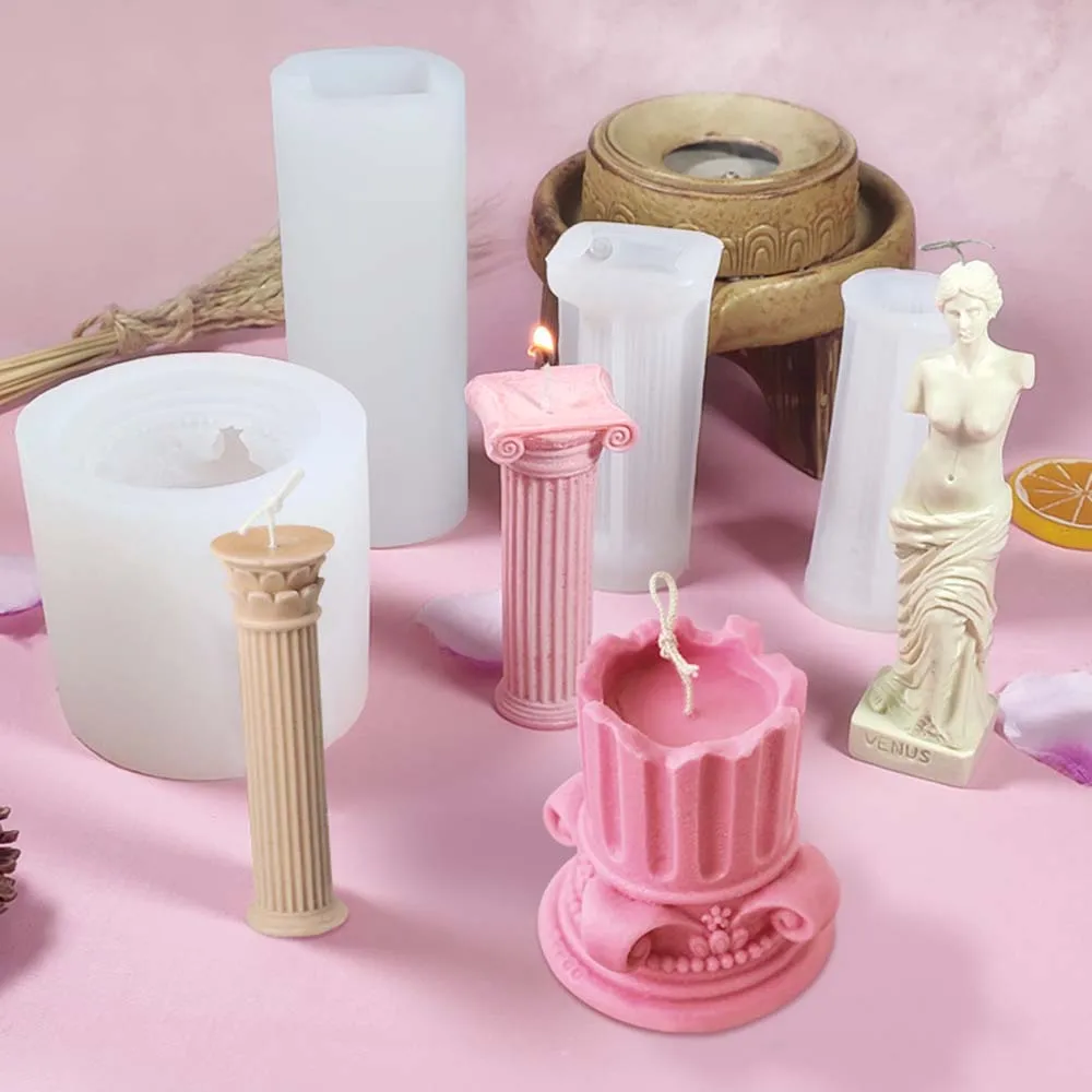 Roman Column Diy Candle Mold Plaster Handmade Making Supplies Manual Chocolate Fondant Cake Molds Craft Decoration Tool
Roman Column Diy Candle Mold Plaster Handmade Making Supplies Manual Chocolate Fondant Cake Molds Craft Decoration Tool