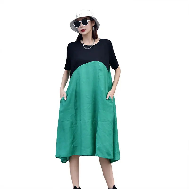 XITAO Casual Hit Color Dress Women Patchwork Tide Fashion New Korean Style O Neck Collar Short Sleeve Pullover Elegant CLL1627
XITAO Casual Hit Color Dress Women Patchwork Tide Fashion New Korean Style O Neck Collar Short Sleeve Pullover Elegant CLL1627