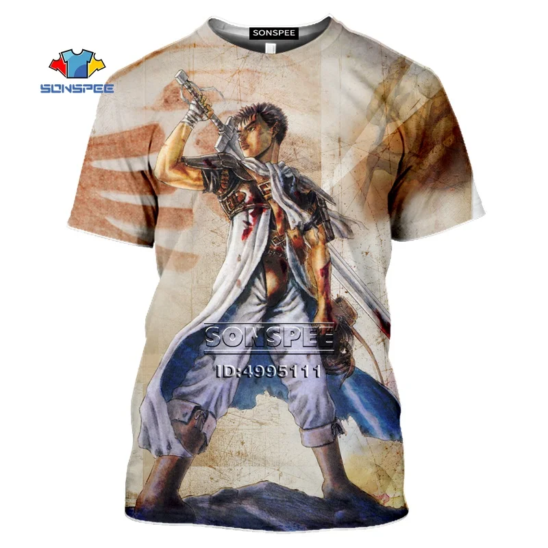 SONSPEE Anime Berserker Guts T shirt Men 3D Print T-Shirts Women Summer Tshirt Harajuku Casual O-neck Tee Tops Shirts Clothes
SONSPEE Anime Berserker Guts T shirt Men 3D Print T-Shirts Women Summer Tshirt Harajuku Casual O-neck Tee Tops Shirts Clothes