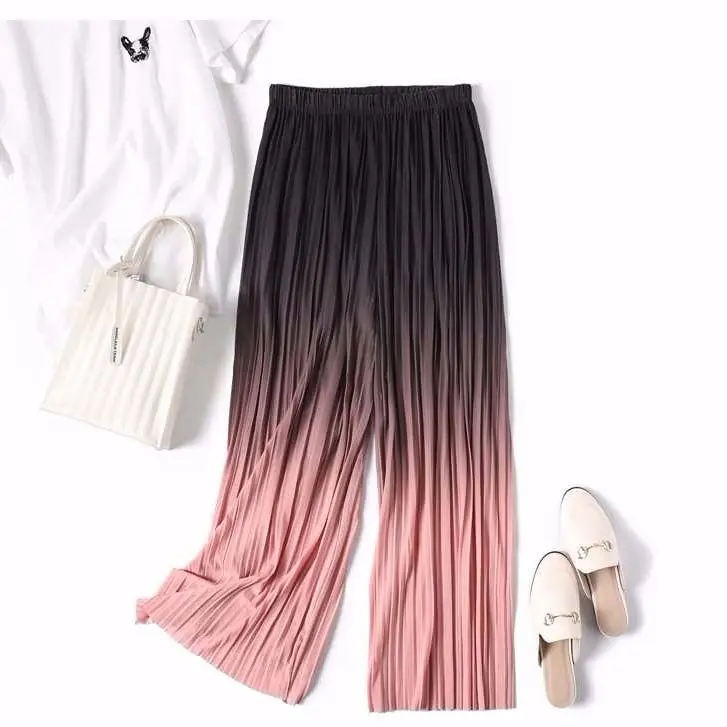 New Gradient Wide Leg Pants Women's Summer High Waist Loose Gradient Color Drop Pants Straight Female Flare Trousers P3 190
New Gradient Wide Leg Pants Women's Summer High Waist Loose Gradient Color Drop Pants Straight Female Flare Trousers P3 190