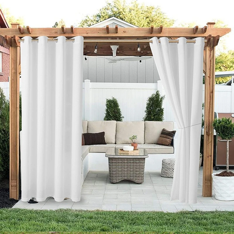 Outdoor Curtains Detachable Top Waterproof Curtains for Patio Blackout Privacy Blinds Door Arbor Lanai Lawn Corridor Pergola
Outdoor Curtains Detachable Top Waterproof Curtains for Patio Blackout Privacy Blinds Door Arbor Lanai Lawn Corridor Pergola