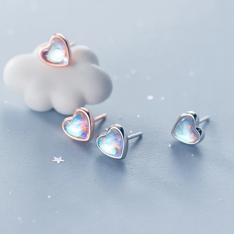 MloveAcc S925 Sterling Silver Fashion Heart Earrings with Opal Synthetic Crystal Fashion Jewelry for Women Lady Daughter Gift
MloveAcc S925 Sterling Silver Fashion Heart Earrings with Opal Synthetic Crystal Fashion Jewelry for Women Lady Daughter Gift