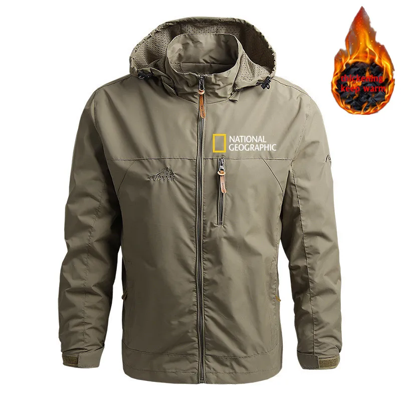 2021 National Geographic Men's Windproof Jacket Brand Casual Outdoor Waterproof Hooded Coat Sports Outwear Overcoat Man Clot
2021 National Geographic Men's Windproof Jacket Brand Casual Outdoor Waterproof Hooded Coat Sports Outwear Overcoat Man Clot