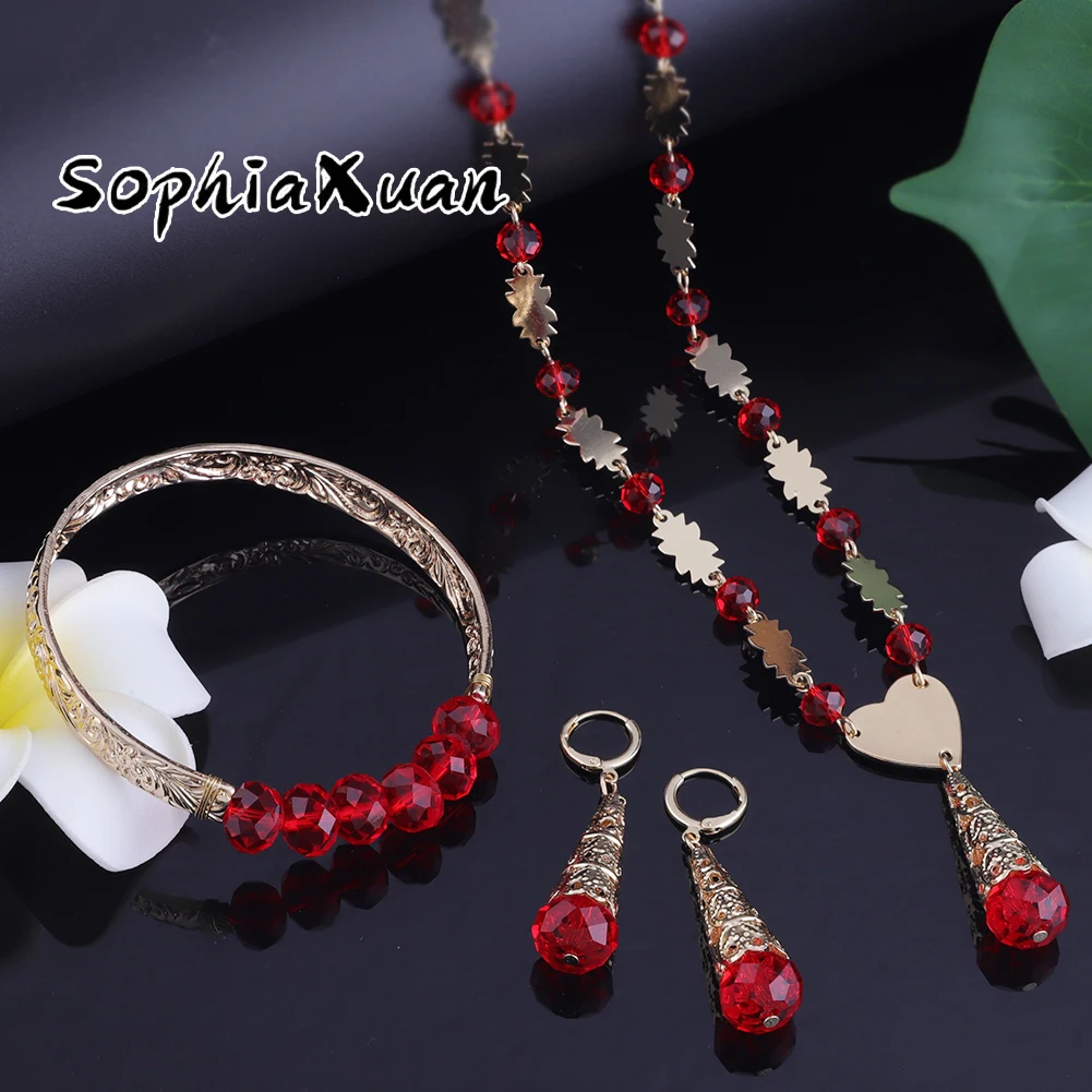 SophiaXuan новый дизайн модные ювелирные изделия с кристаллами полинезийские