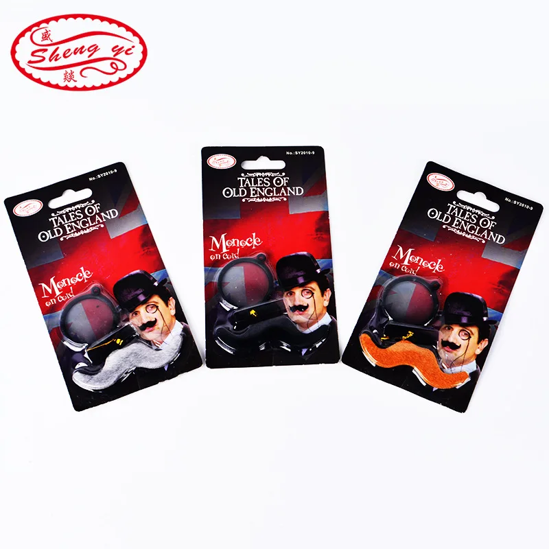 SHENGYI Fmustache Monocle on Cord Funny Fake Beard Whisker Costume Party Halloween Fake Mustache Tales of Masqueraed Tricky Toy
SHENGYI Fmustache Monocle on Cord Funny Fake Beard Whisker Costume Party Halloween Fake Mustache Tales of Masqueraed Tricky Toy