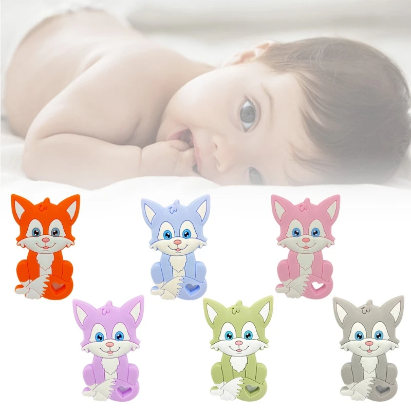 Baby Cartoon Animal Shape Silicone Beads Teether DIY Chewable Molar Soother Toys Infant Teething Shower Gifts
Baby Cartoon Animal Shape Silicone Beads Teether DIY Chewable Molar Soother Toys Infant Teething Shower Gifts