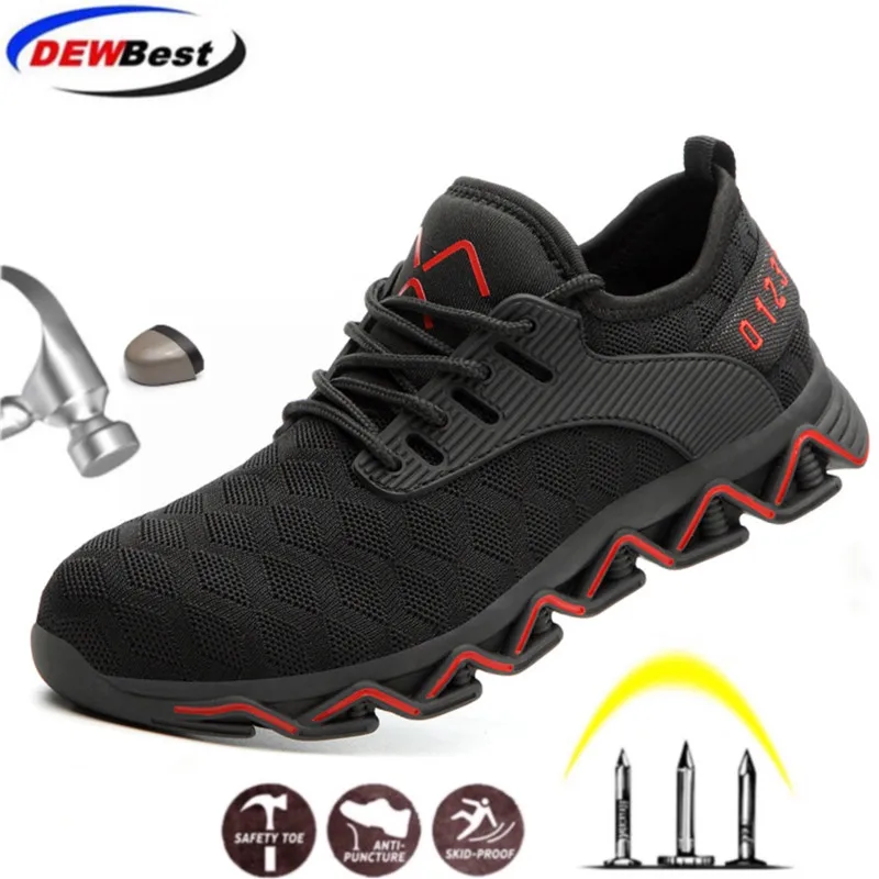 DEWBEST Fashion Outdoor Steel Toe Cap Anti-smashing Puncture Proof Construction sneakers BootsMen Work safety shoes
DEWBEST Fashion Outdoor Steel Toe Cap Anti-smashing Puncture Proof Construction sneakers BootsMen Work safety shoes