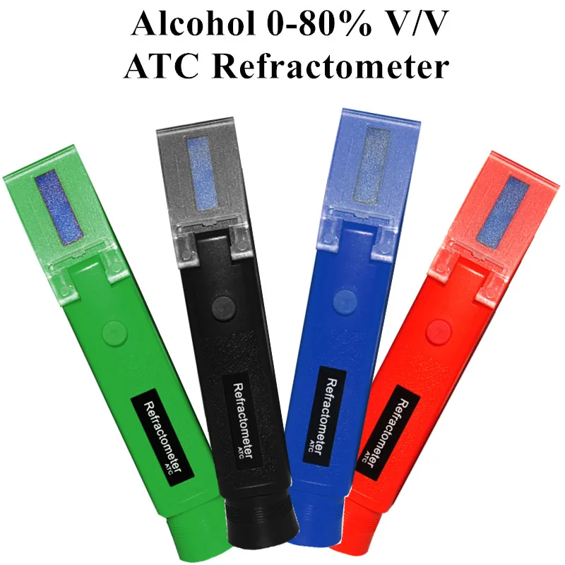 Portable Alcohol Detector Refractometer 0-80% V/V Liquor Alcohol Content Meter Tester ATC Alcoholometer meter wine 4 Color40%off
Portable Alcohol Detector Refractometer 0-80% V/V Liquor Alcohol Content Meter Tester ATC Alcoholometer meter wine 4 Color40%off