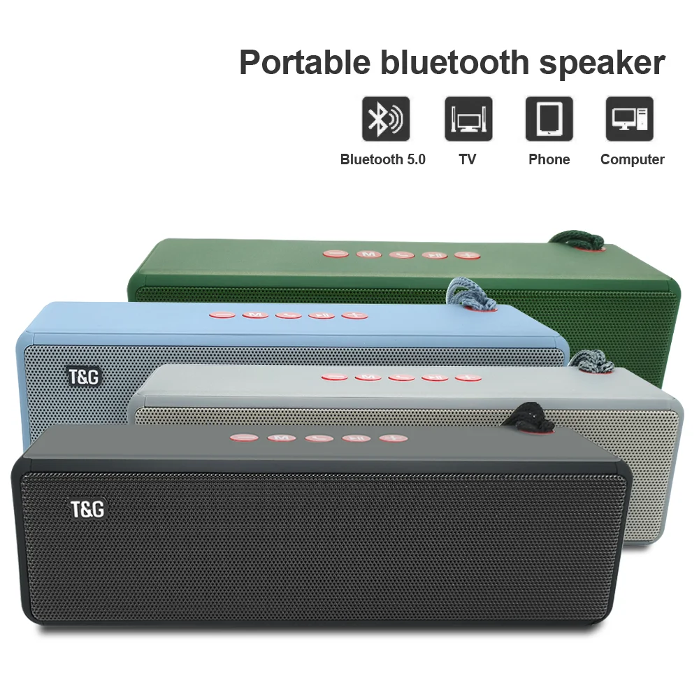 

TG271 Speaker Portable Wireless Speakers BT5.0 Bass Column Waterproof Outdoor USB Speaker TF Subwoofer Loudspeaker