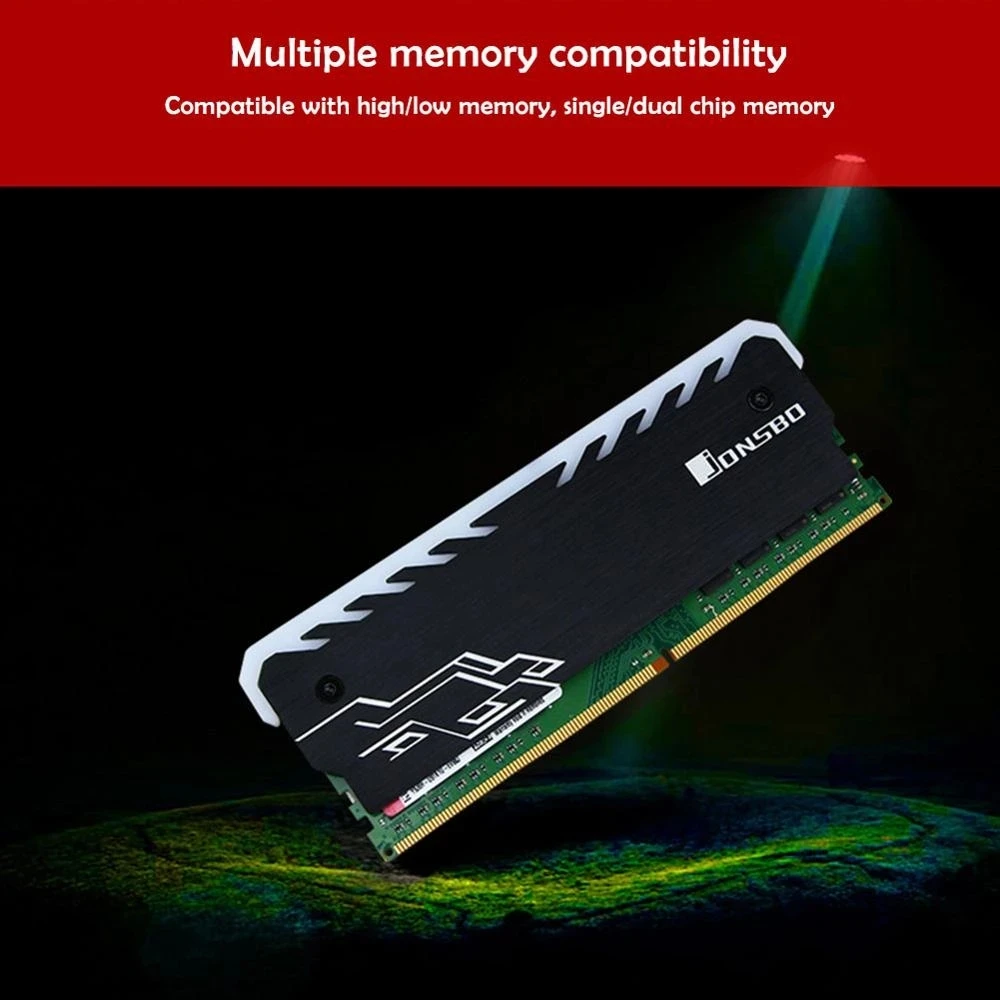 JONSBO DDR Memory ram heatsink rgb DDR3 DDR4 Cooling Heatsink Cooler RAM Radiator for Desktop PC Computer colorful | Компьютеры и офис