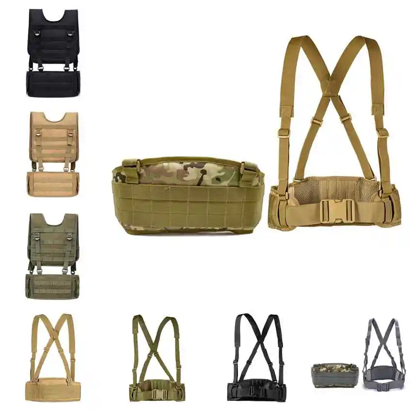 Airsoft Paintball Molle Combat Assault Vest Tactica Assault Molle Adjustable Hunting War Battle Waist Support Chest Vest
Airsoft Paintball Molle Combat Assault Vest Tactica Assault Molle Adjustable Hunting War Battle Waist Support Chest Vest