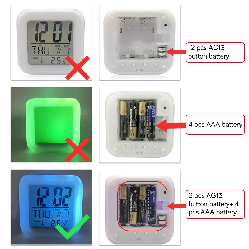 Alarm Clock Light Unicorn LED Change Digital Color Multi-Function Bedroom Kids Glowing Electronic Clock for Children Gift
Alarm Clock Light Unicorn LED Change Digital Color Multi-Function Bedroom Kids Glowing Electronic Clock for Children Gift