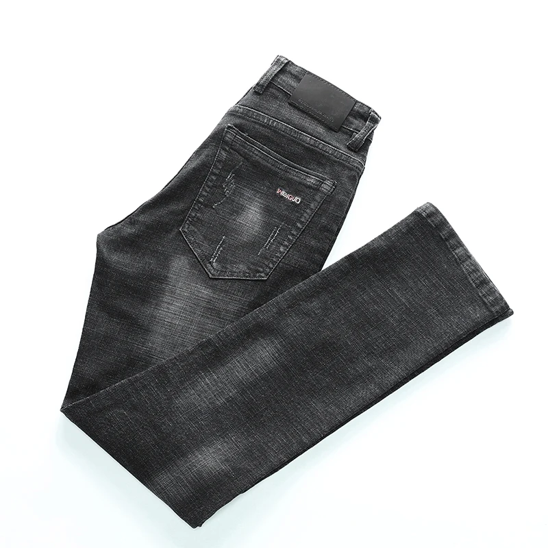 Джинсы мужские Стрейчевые прямые, классические брюки из денима, деловой стиль, повседневные брендовые штаны, черные синие, лето 2020
Джинсы мужские Стрейчевые прямые, классические брюки из денима, деловой стиль, повседневные брендовые штаны, черные синие, лето 2020
