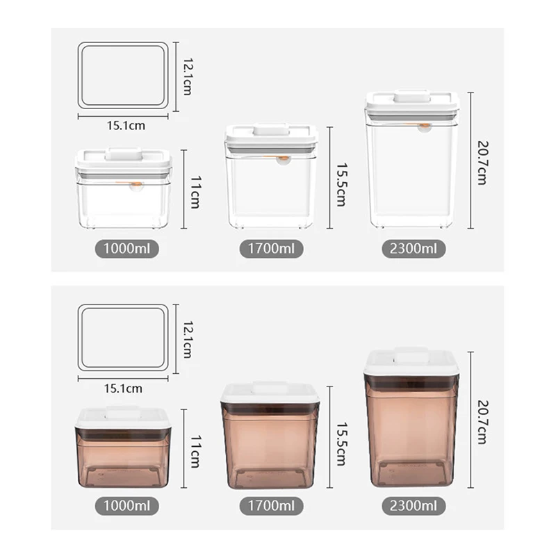 Sealed Food Storage Tank Kitchen Refrigerator Noodle Box Household Rice Storage Transparent Nut Bottle 500/900/1000/1700ML
Sealed Food Storage Tank Kitchen Refrigerator Noodle Box Household Rice Storage Transparent Nut Bottle 500/900/1000/1700ML