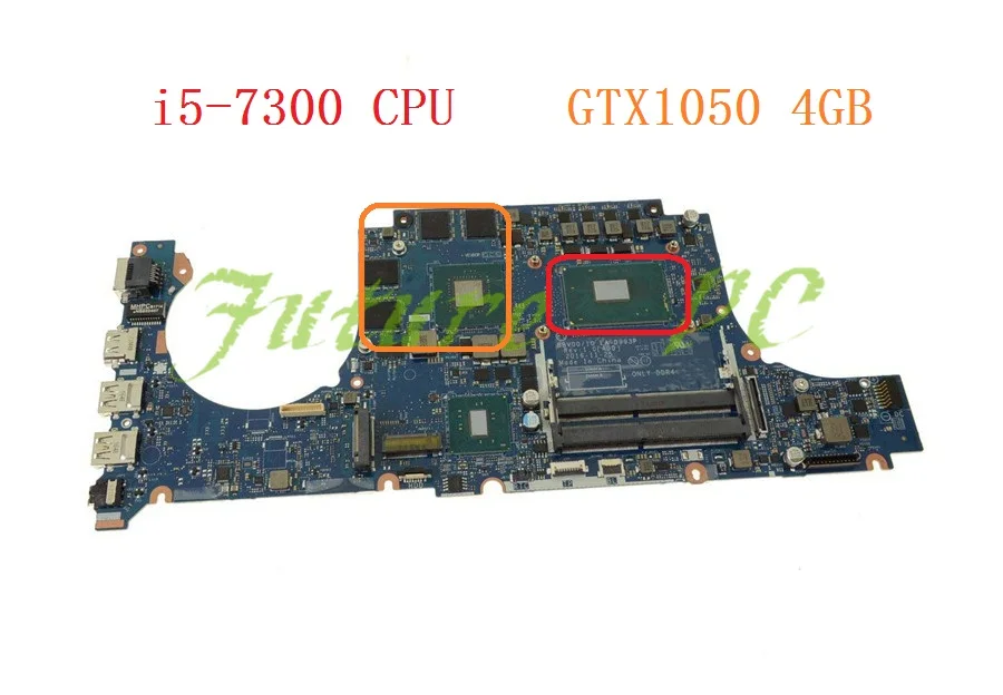 JOUTNDLN для Dell Inspiron 15 7567 Материнская плата ноутбука KD43Y 0KD43Y CN LA D993P W/i5 7300 процессор
