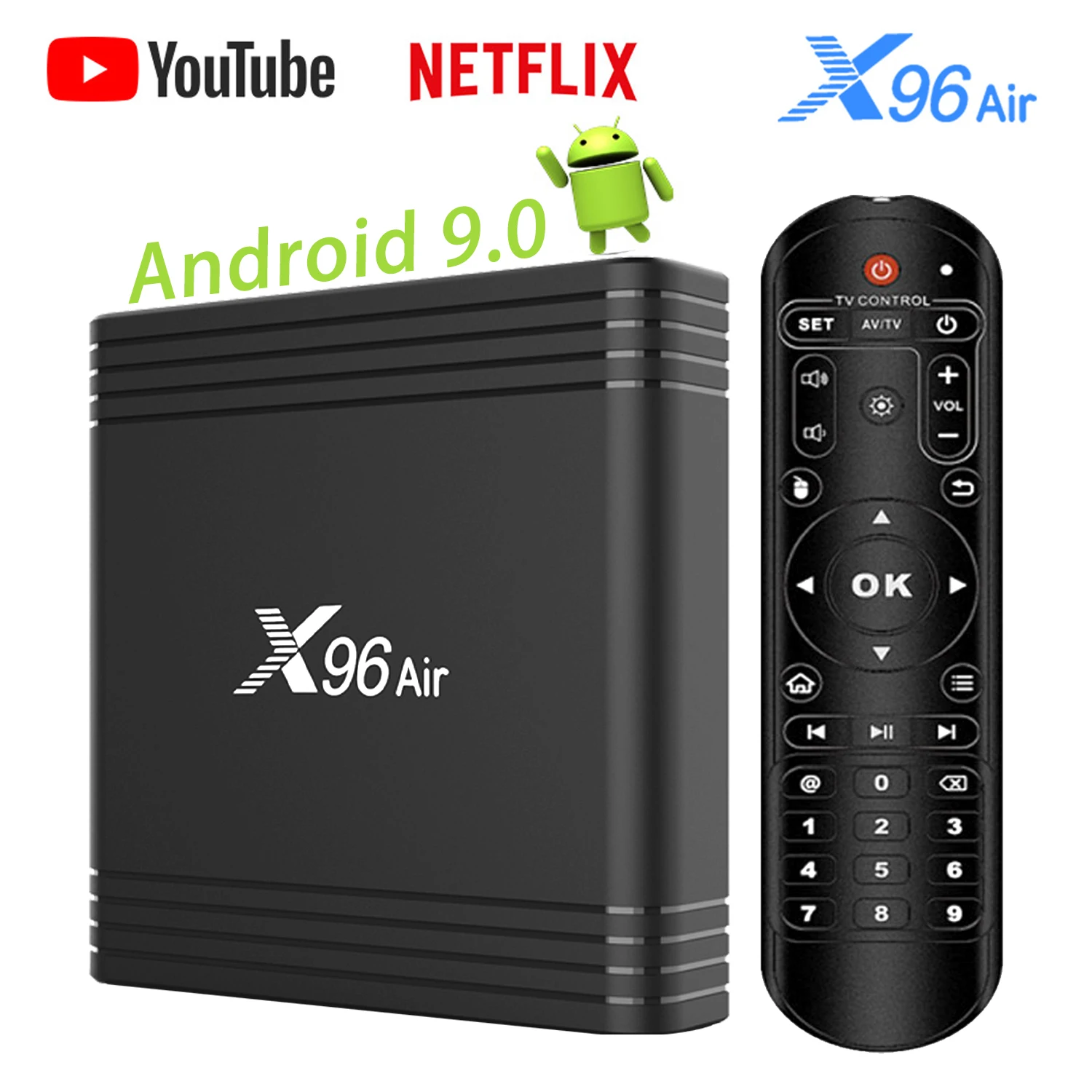 

X96 Air TV BOX Amlogic S905X3 Quad Core Android 9.0 4GB RAM 32GB/64GB ROM Media Player 2GB 16GB X96Air 4K 8K Smart Set Top Box