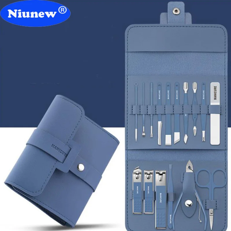 New 16 In 1 Nail Clipper Foot Care Manicure Set Cutter Professional Stainless Steel Scissors Grooming Kit Cuticle Utility Tools
New 16 In 1 Nail Clipper Foot Care Manicure Set Cutter Professional Stainless Steel Scissors Grooming Kit Cuticle Utility Tools