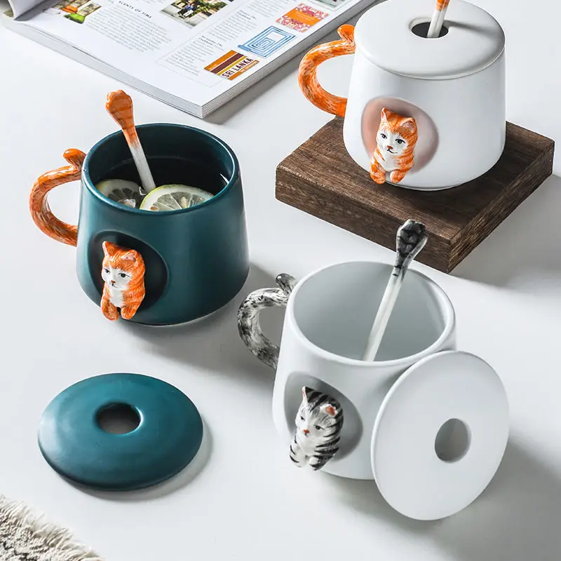 3D CUTE CAT 420ML COFFEE TEA MUGS CUP NORTH EUROPE STYLE FASHION DESIGN COUPLES GIFT
3D CUTE CAT 420ML COFFEE TEA MUGS CUP NORTH EUROPE STYLE FASHION DESIGN COUPLES GIFT