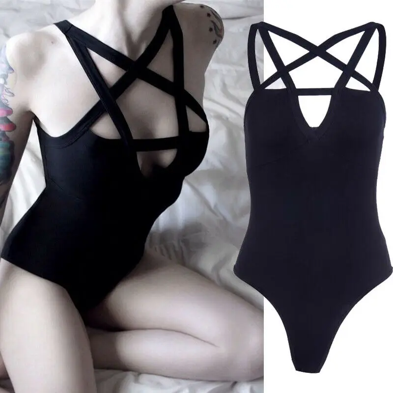 Goocheer New Arrival Women Sleeveless Bodycon Bodysuit Ladies Sexy Stretch Leotard Crotchles Romper Holow Out Jumpsuit Clubwear
Goocheer New Arrival Women Sleeveless Bodycon Bodysuit Ladies Sexy Stretch Leotard Crotchles Romper Holow Out Jumpsuit Clubwear