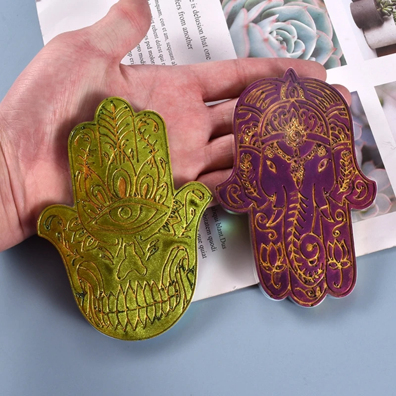 Crystal Epoxy Resin Mold Cool Hand of Fatima Ornaments Casting Silicone Mould DIY Crafts Decorations Jewelry Making Tools
Crystal Epoxy Resin Mold Cool Hand of Fatima Ornaments Casting Silicone Mould DIY Crafts Decorations Jewelry Making Tools