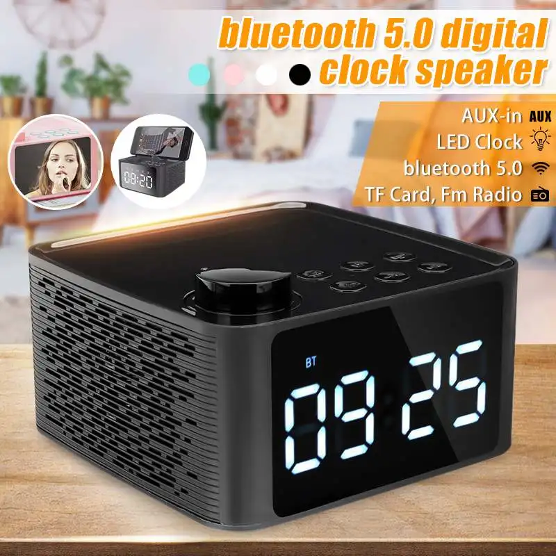 Multifunction Wireless Bluetooth 5.0 Speaker LED Display Alarm Clock FM Radio TF Card Handsfree Speaker
Multifunction Wireless Bluetooth 5.0 Speaker LED Display Alarm Clock FM Radio TF Card Handsfree Speaker
