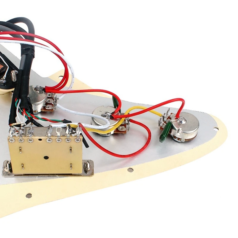 Prewired Loaded 3-Ply Pickguard Scratchplate HHH Single Coil Pickups Set for Fender Strat Electric Guitar
Prewired Loaded 3-Ply Pickguard Scratchplate HHH Single Coil Pickups Set for Fender Strat Electric Guitar