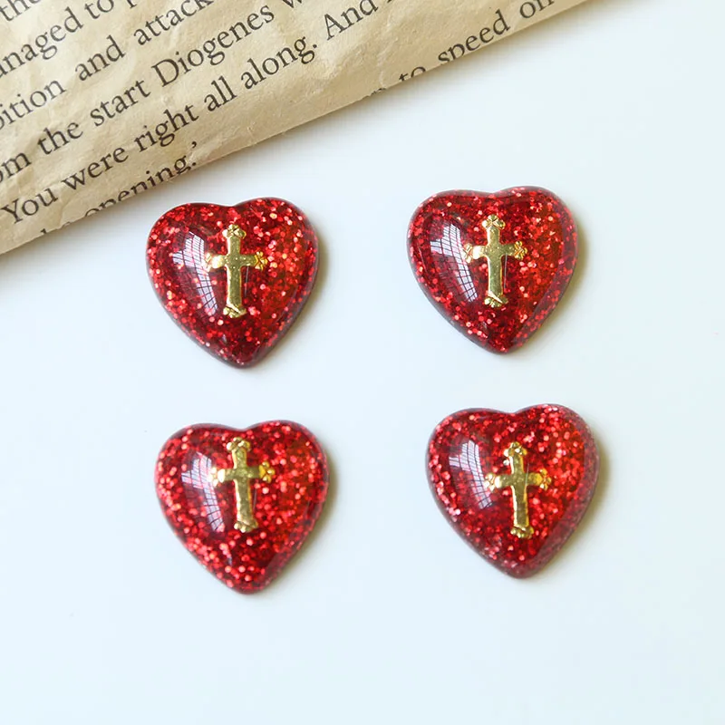 Cross red heart,jewelry accessories,resin,jewelry findings,diy pendant,hand made,jewelry making,diy earrings, 
Cross red heart,jewelry accessories,resin,jewelry findings,diy pendant,hand made,jewelry making,diy earrings,