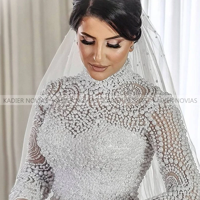 KADIER NOVIAS Long Sleeves Muslim Arabic White Mermaid Satin Wedding Dresses 2021 High Neck Bridal Gowns Vestido De Mujer
KADIER NOVIAS Long Sleeves Muslim Arabic White Mermaid Satin Wedding Dresses 2021 High Neck Bridal Gowns Vestido De Mujer