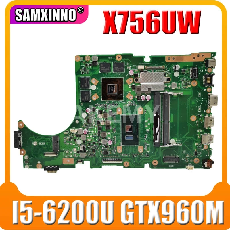 90NB0C40-R02000 материнская плата для ASUS X756UX X756UW X756UQ материнская плата I5-6200/6198U GTX960M DDR3 слот DDR4
90NB0C40-R02000 материнская плата для ASUS X756UX X756UW X756UQ материнская плата I5-6200/6198U GTX960M DDR3 слот DDR4