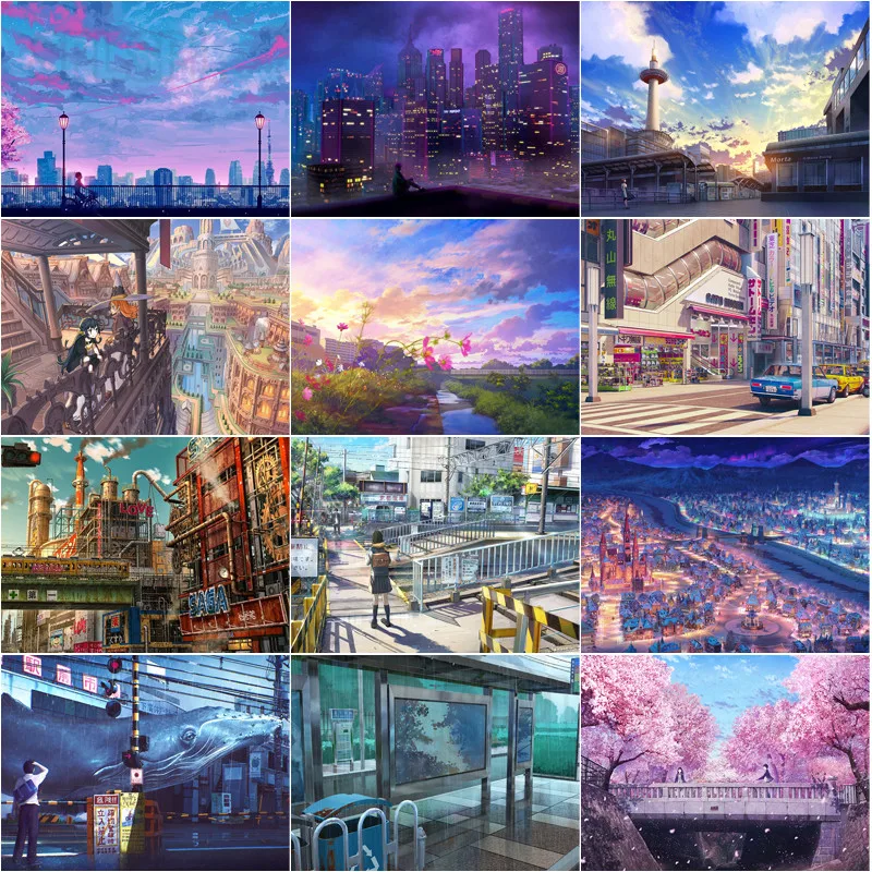 Diamond Painting Scenery Cartoon Japanese Style City Street Scene Station Stop Sign Cherry Blossom Bridge Bedroom Decor Drawings
Diamond Painting Scenery Cartoon Japanese Style City Street Scene Station Stop Sign Cherry Blossom Bridge Bedroom Decor Drawings