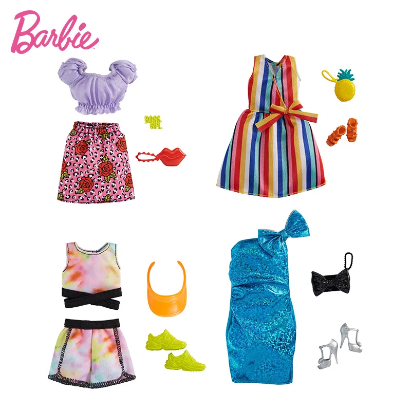 2021 Original Fashion Mattel Barbie Clothes Doll clothing Accessories Purse Shoes Set Genuine Top Brand Toys for Girls Children
2021 Original Fashion Mattel Barbie Clothes Doll clothing Accessories Purse Shoes Set Genuine Top Brand Toys for Girls Children