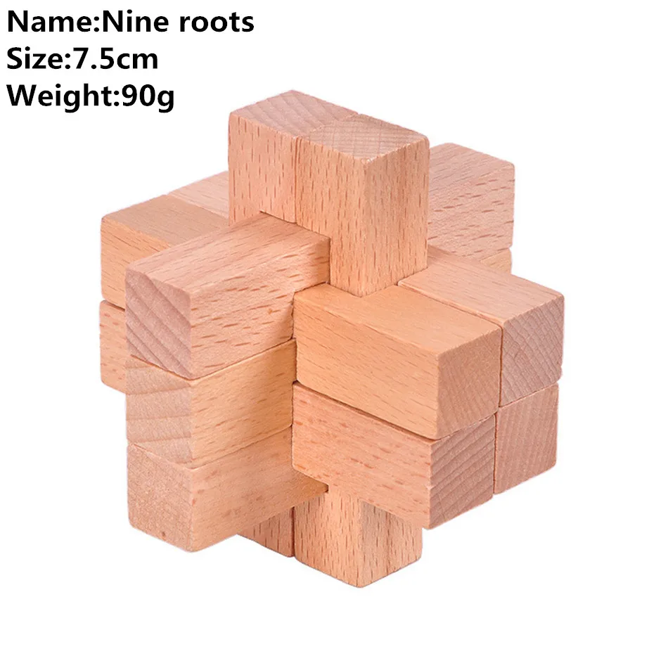 3D Handmade Intellectual Brain Tease Game Puzzle Wooden Kong Ming Lock Adult Kids Children Toy Ancient Chinese Culture
3D Handmade Intellectual Brain Tease Game Puzzle Wooden Kong Ming Lock Adult Kids Children Toy Ancient Chinese Culture