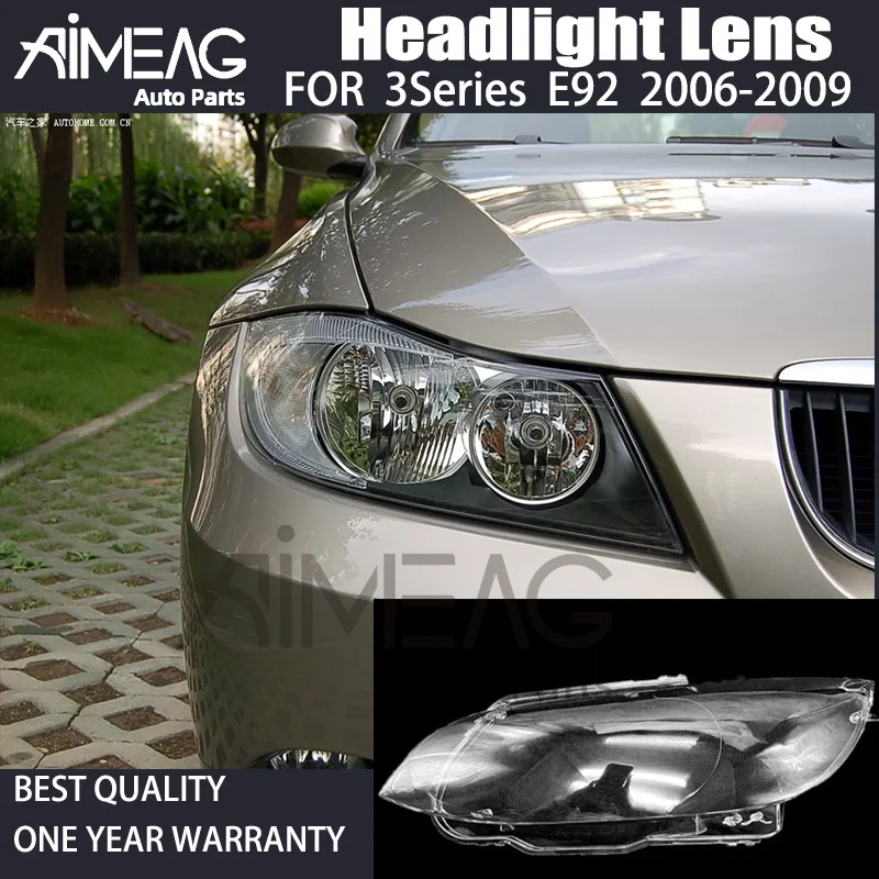 Made for Pair Headlight lens cover for BMW E92 E93 Clear shell 2Drs car transparent clear glass lens cover 06-09 Replacement
Made for Pair Headlight lens cover for BMW E92 E93 Clear shell 2Drs car transparent clear glass lens cover 06-09 Replacement