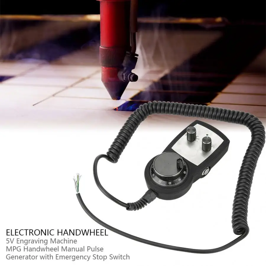 Electronic Handwheel(No emergency stop function) 5V Engraving Machine MPG Handwheel Manual Pulse Generator for lathe
Electronic Handwheel(No emergency stop function) 5V Engraving Machine MPG Handwheel Manual Pulse Generator for lathe