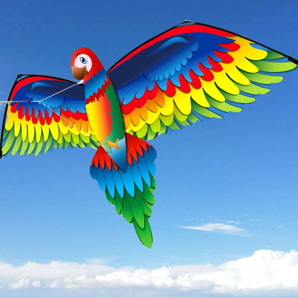 3D P-arrot K-ite Kids Toy Fun Outdoor Flying Activity Game Children With Tail Funny toys Juguetes brinquedos игрушки New | Игрушки и