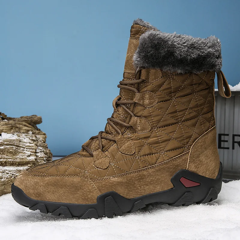 Winter Warm Fur Men's Snow Boots Band Genuine Leather Men Boots Outdoor Waterproof Motorcycle Boots Man Non-slip Safety Shoes
Winter Warm Fur Men's Snow Boots Band Genuine Leather Men Boots Outdoor Waterproof Motorcycle Boots Man Non-slip Safety Shoes