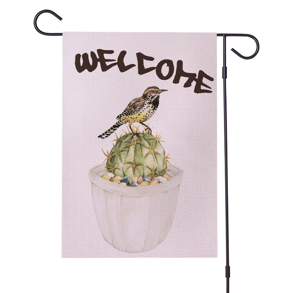 30x45cm Double Sides Garden Flags Cactus Birds Series Flax Banner Party Banner Flags DIY Festival Decoration Accessiories
30x45cm Double Sides Garden Flags Cactus Birds Series Flax Banner Party Banner Flags DIY Festival Decoration Accessiories