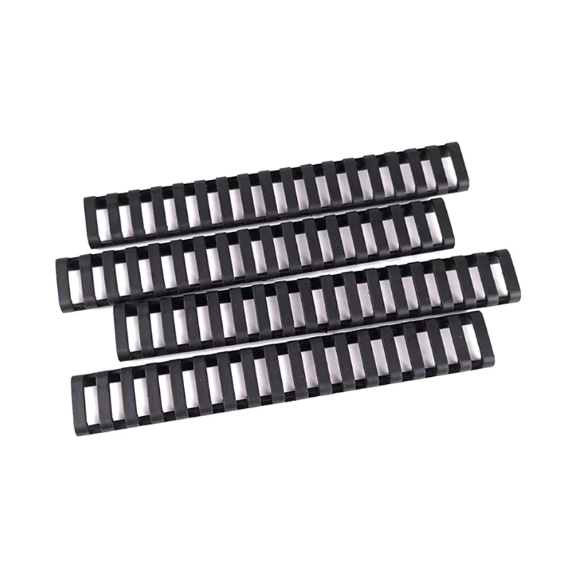 4 Pieces Rubber Rail Covers Plastic Fish Bone Ladder Shape For Rifle Handguard Picatinny 7" Quadrail Protection Cover 
4 Pieces Rubber Rail Covers Plastic Fish Bone Ladder Shape For Rifle Handguard Picatinny 7" Quadrail Protection Cover