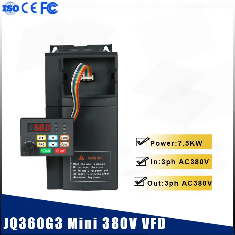 Frequency Converter 7.5Kw Water Pump AC Drive Constant Pressure Motor Supply Special Universal Three Phases 380V VFD
Frequency Converter 7.5Kw Water Pump AC Drive Constant Pressure Motor Supply Special Universal Three Phases 380V VFD