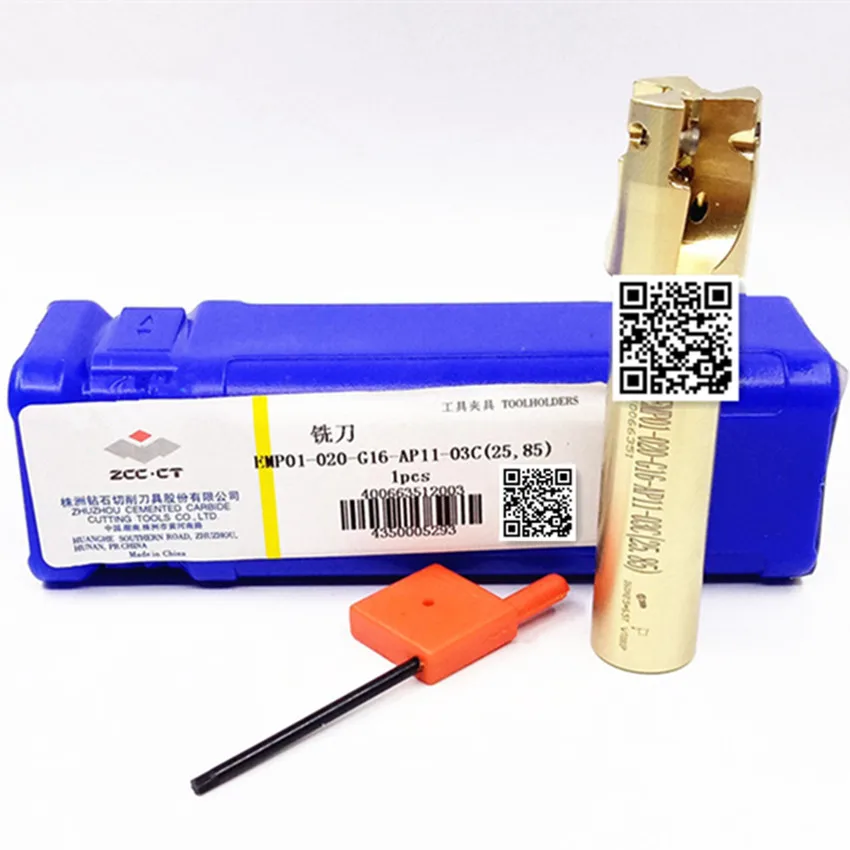 ZCC.CT EMP01-020-G16-AP11-03C(25,85) Square shoulder milling cutter bar 1PCS/BOX
ZCC.CT EMP01-020-G16-AP11-03C(25,85) Square shoulder milling cutter bar 1PCS/BOX