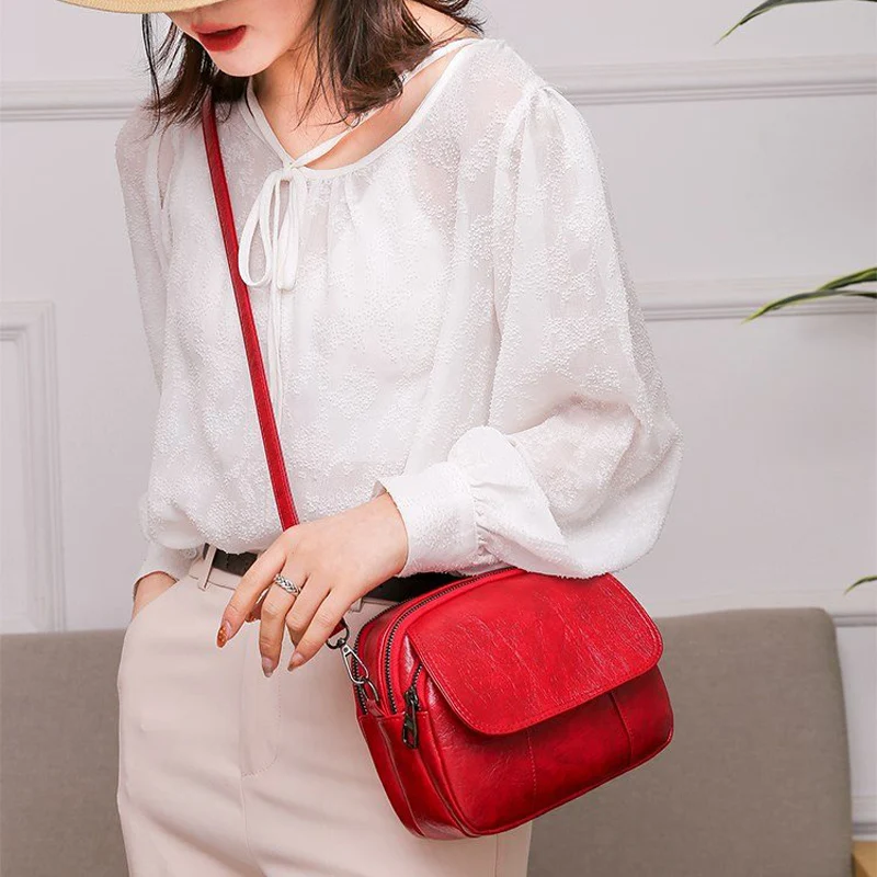 Luxury women's bag 2020 new high-quality soft PU leather ladies shoulder messenger bag designer multi-layer double zipper bag
Luxury women's bag 2020 new high-quality soft PU leather ladies shoulder messenger bag designer multi-layer double zipper bag
