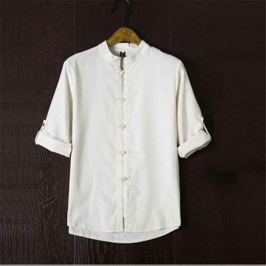 Man Summer Chinese Traditional Shirts Retro Solid Half Sleeve Shirt Oriental Chinese Clothing Kungfu Tang Suit for Male
Man Summer Chinese Traditional Shirts Retro Solid Half Sleeve Shirt Oriental Chinese Clothing Kungfu Tang Suit for Male