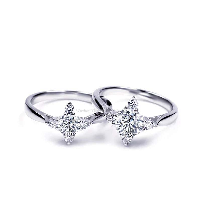 Кольцо Tianyu с камнями круглой огранки, с муассанитом 0.5ct 1ct, юбилейвечерние украшение для женщин, серебро 925 пробы
Кольцо Tianyu с камнями круглой огранки, с муассанитом 0.5ct 1ct, юбилейвечерние украшение для женщин, серебро 925 пробы
