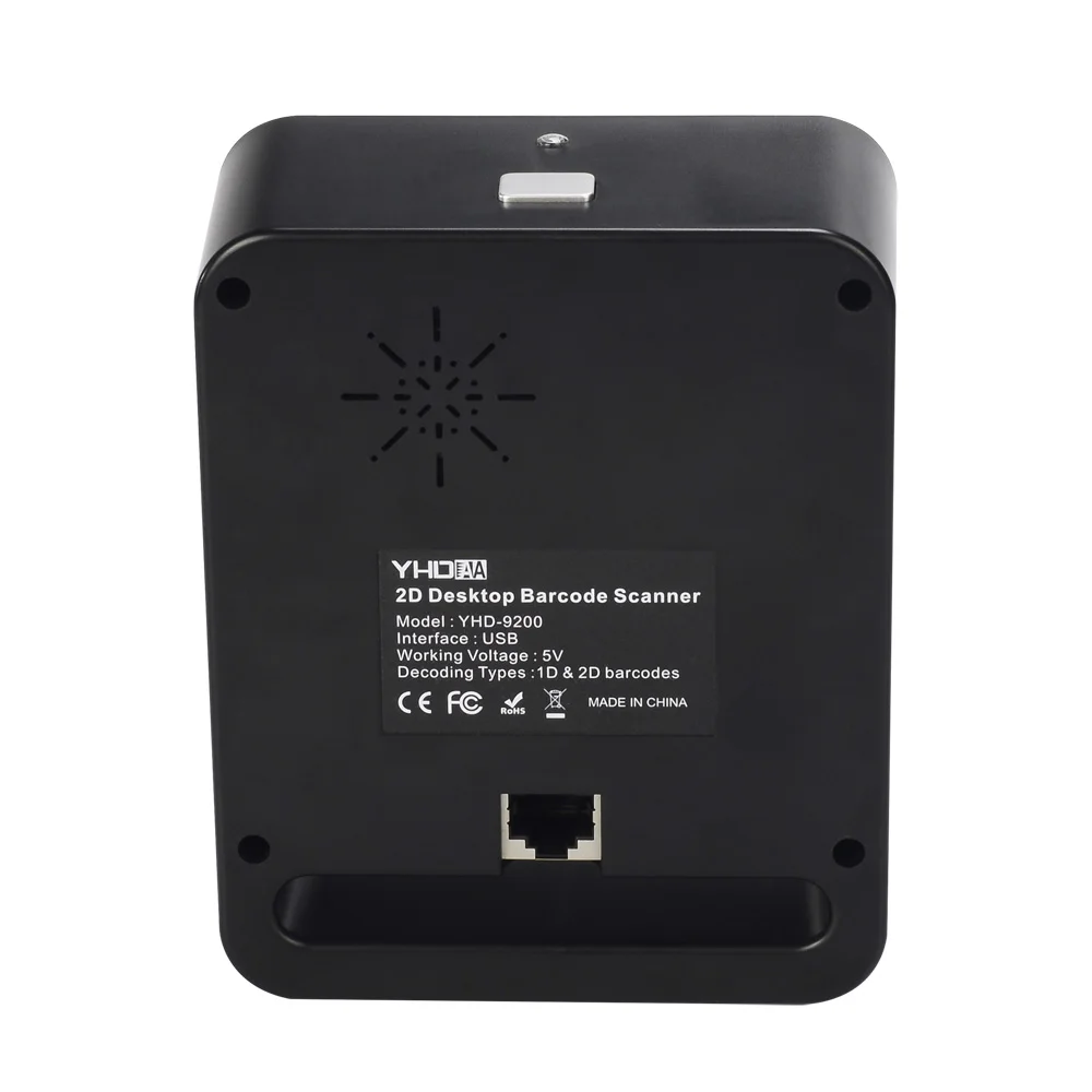 YHDAA Omnidirectional Barcode Scanner 1D 2D QR Desktop BarCode Reader Platform Support Data Matrix PDF417 for Retail Supermarket
YHDAA Omnidirectional Barcode Scanner 1D 2D QR Desktop BarCode Reader Platform Support Data Matrix PDF417 for Retail Supermarket